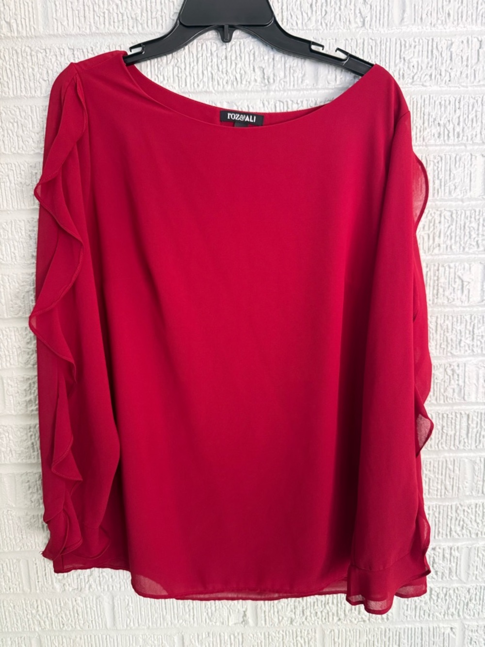 Women’s red blouse